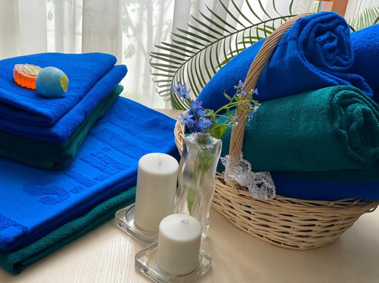 Полотенце махровое 70x140 см,цвет морской синий Полотенце махровое 70x140 см,цвет морской синий